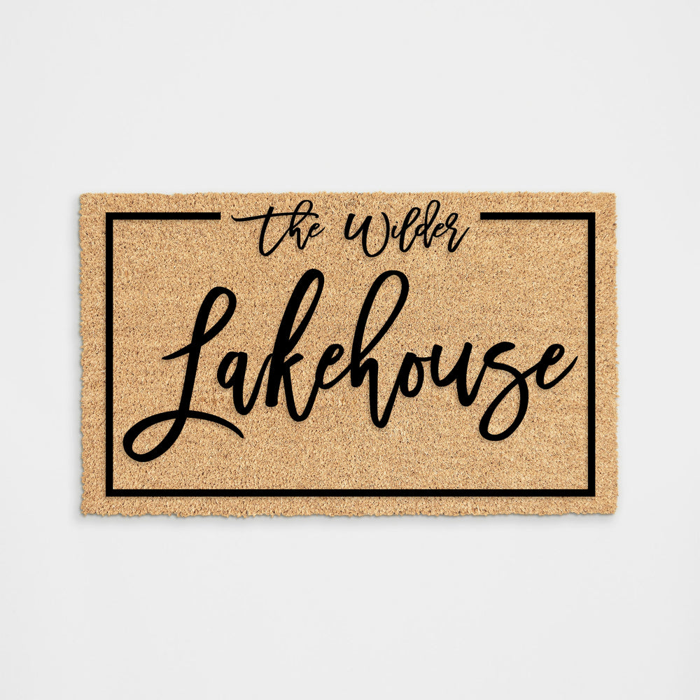 Personalized Name Lakehouse Doormat