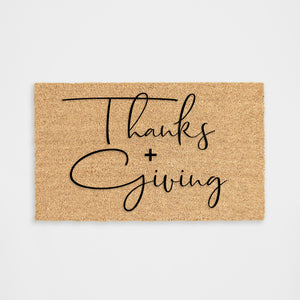 Thanksgiving Script Doormat