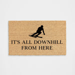 Downhill Skiing Doormat