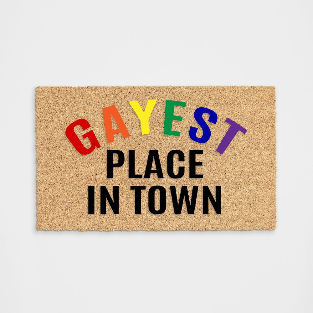 Gayest Place In Town Doormat