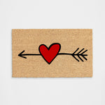 Heart and Arrow Doormat - Doormat DeCoir