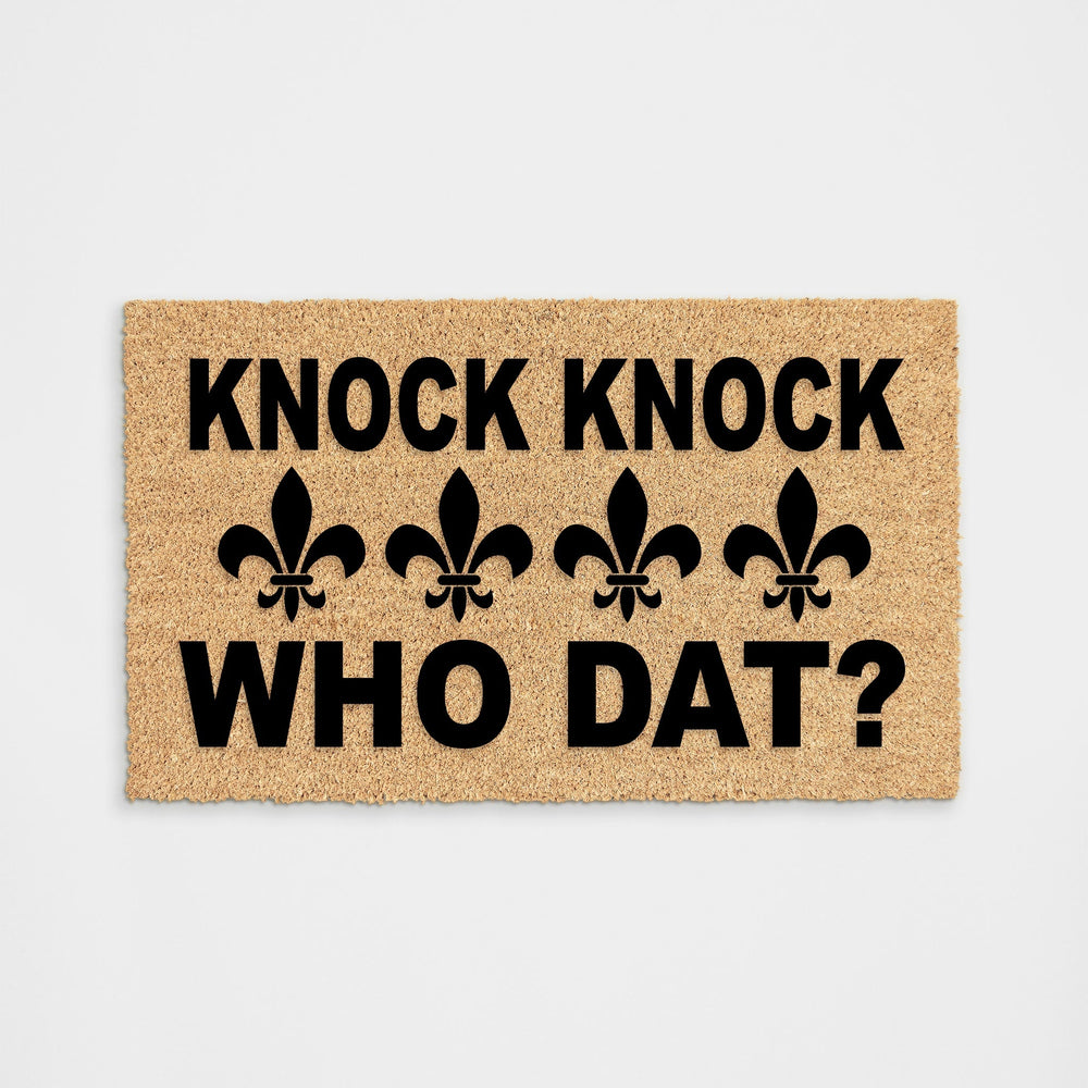 Knock Knock Who Dat Doormat
