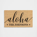 Personalized Aloha Doormat