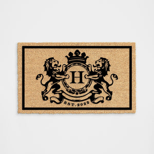 Personalized Family Crest Doormat