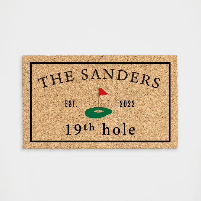 Personalized Golf Green Doormat