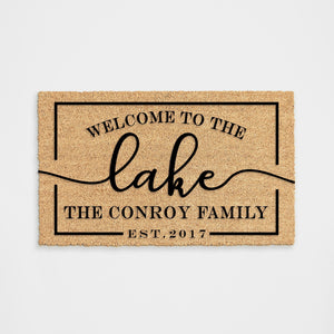 Personalized Lake House Doormat