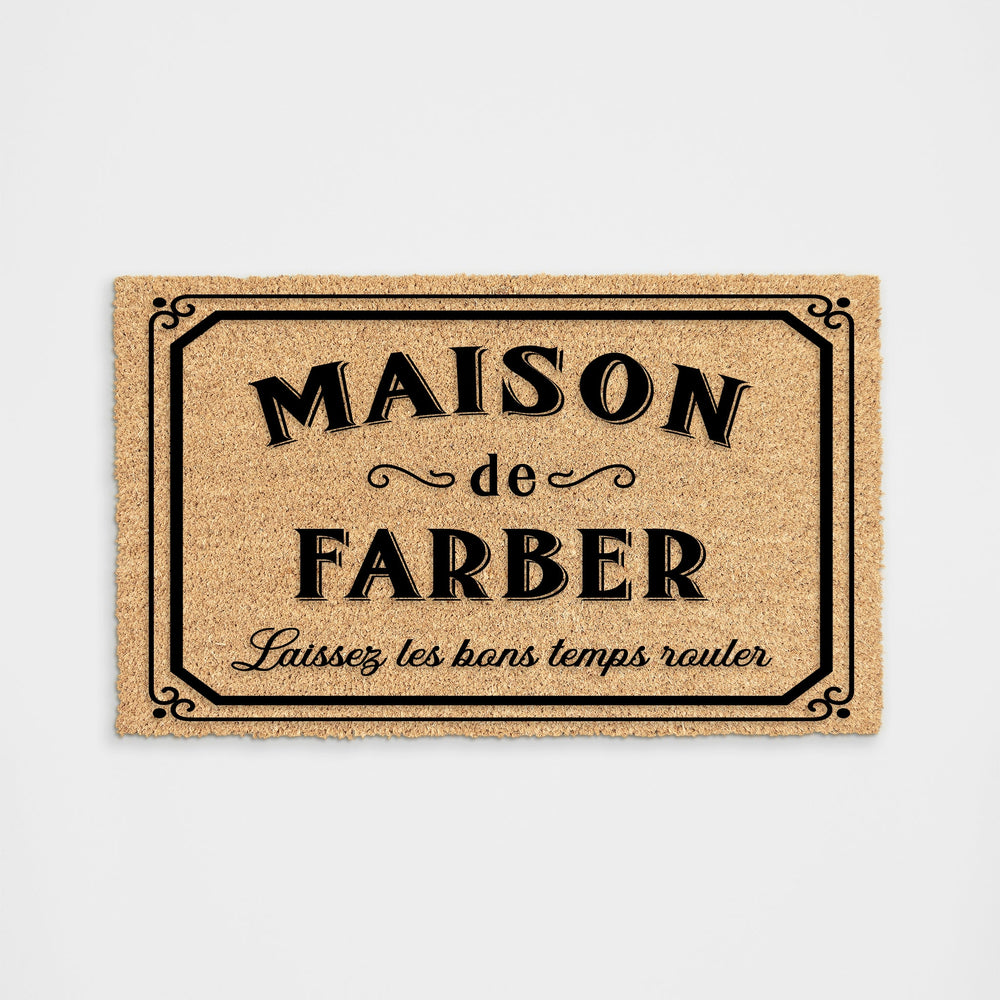 Personalized Maison De Doormat