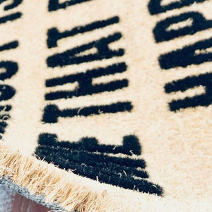 Personalized Monogram And Leaves Doormat - Doormat DeCoir