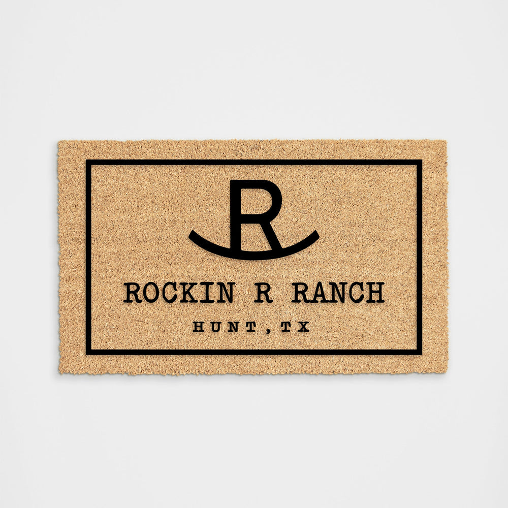 Personalized Ranch Brand Doormat