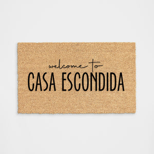 
            
                Load image into Gallery viewer, Welcome to Casa Personalized Family Name Doormat
            
        