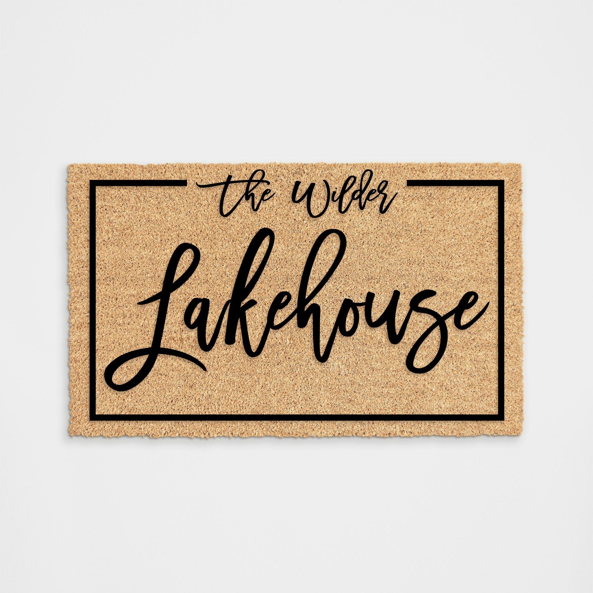 Personalized Name Lakehouse Doormat Doormat DeCoir Doormat DeCoir