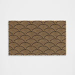 Geometric Scallop Pattern Doormat