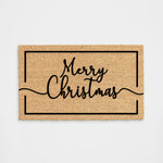 Merry Christmas Script Doormat