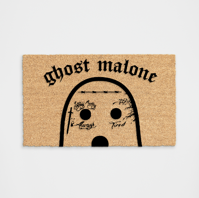 Funny Holiday Halloween Ghost Malone Doormat