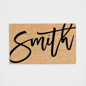 Personalized Script Doormat