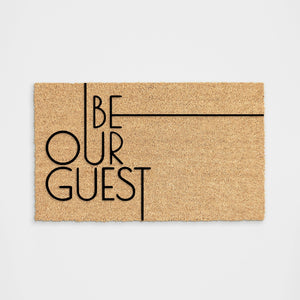 
            
                Load image into Gallery viewer, Be Our Guest Retro Doormat
            
        