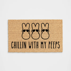 
            
                Load image into Gallery viewer, Chillin with My Peeps Doormat
            
        