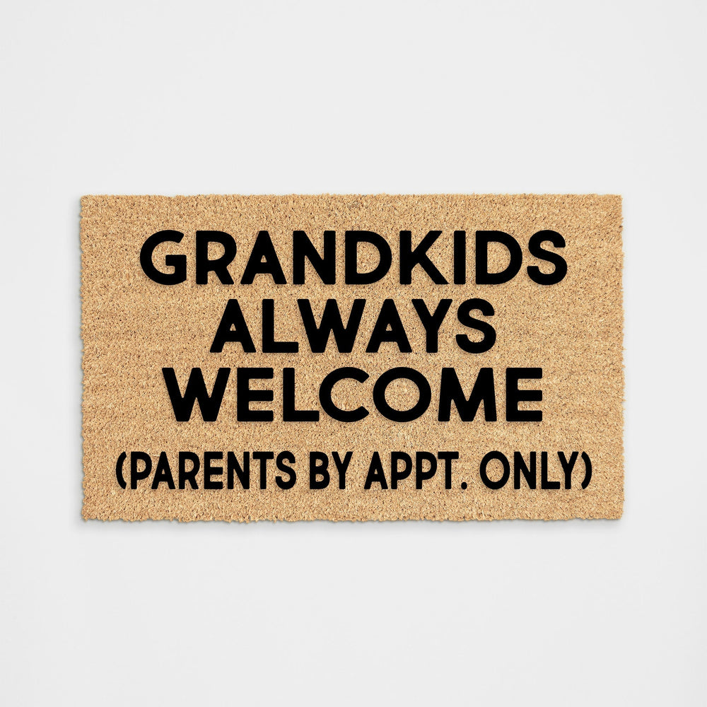 
            
                Load image into Gallery viewer, Grandkids Always Welcome Doormat
            
        