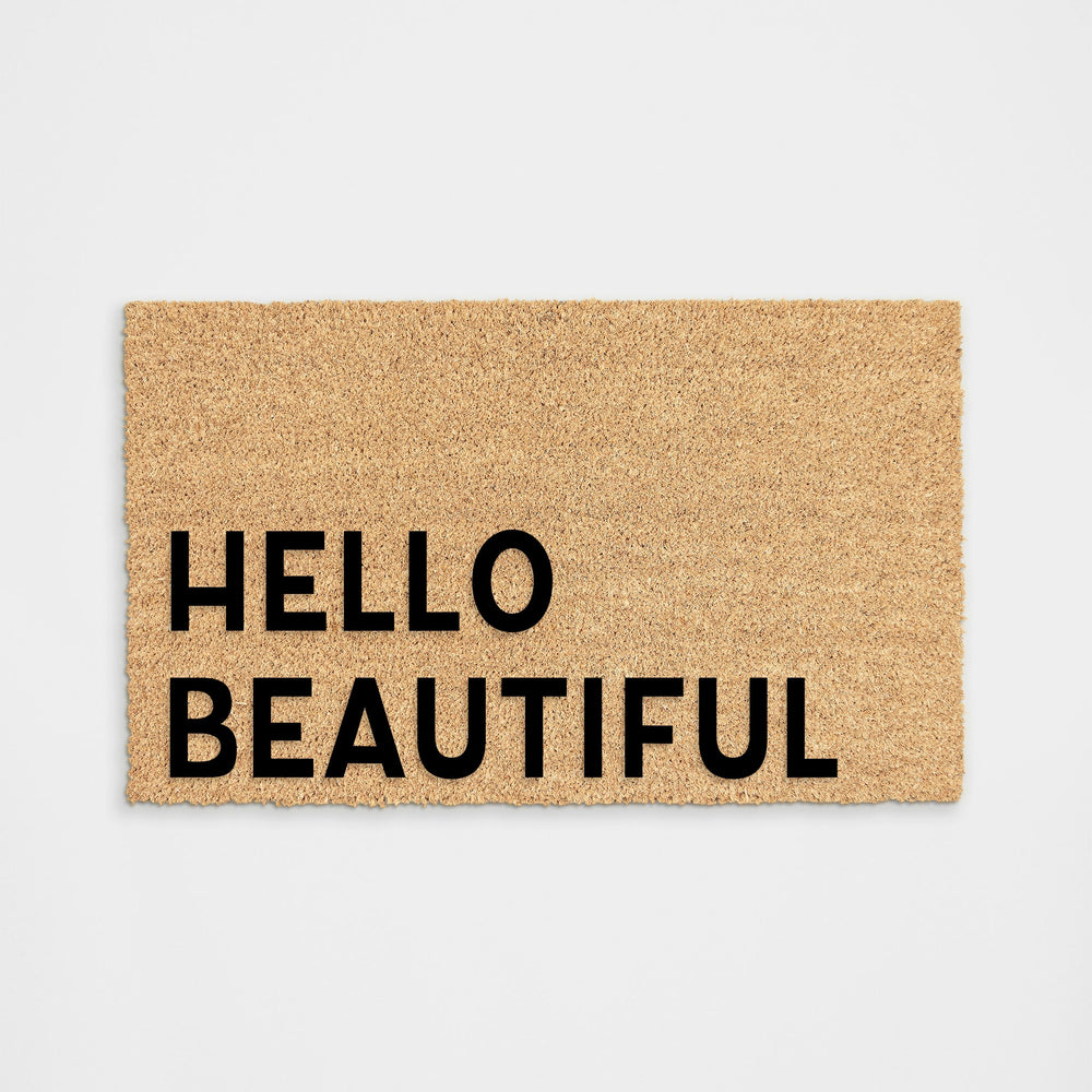Hello Beautiful Doormat - Doormat DeCoir