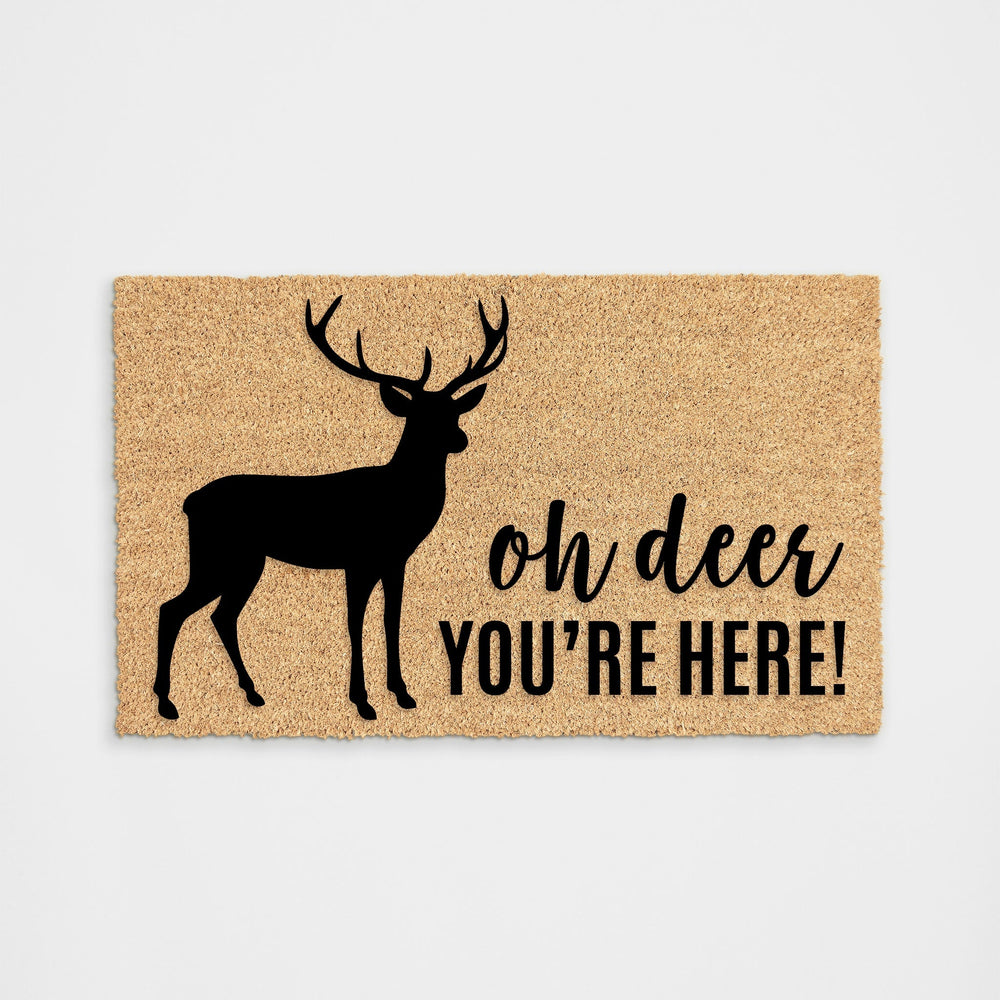 Oh Deer You'Re Here Doormat