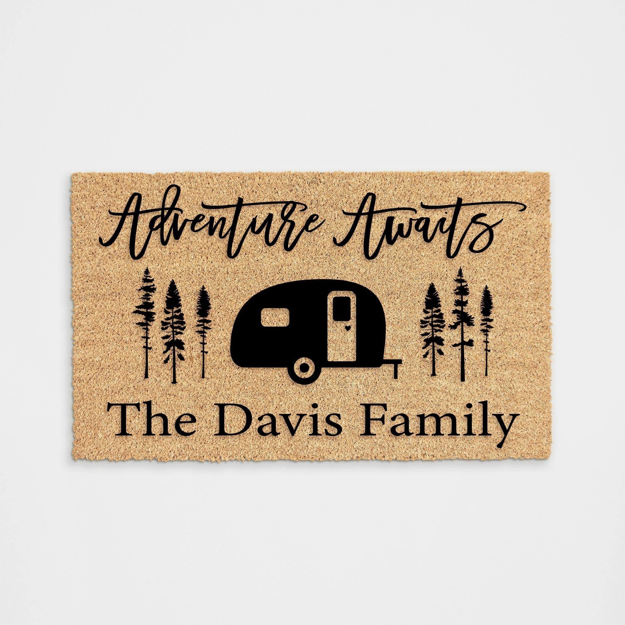 Personalized Adventure Awaits Rv - Doormat DeCoir - Doormat DeCoir