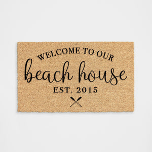Personalized Beach House Doormat