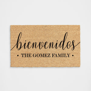 
            
                Load image into Gallery viewer, Personalized Bienvenidos Doormat
            
        