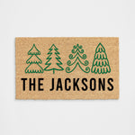 Personalized Christmas Tree Doormat