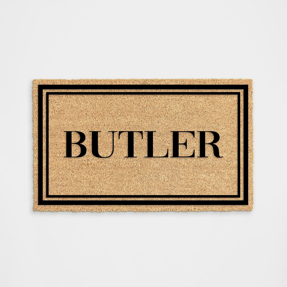 Corrigan Studio® Butters Flocked Natural Rubber & Coir Doormat