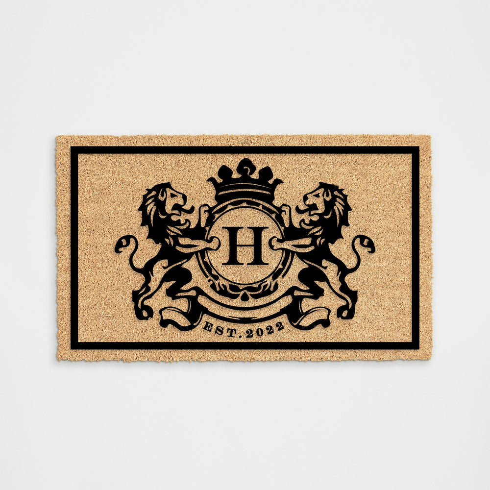 Personalized Family Crest Doormat