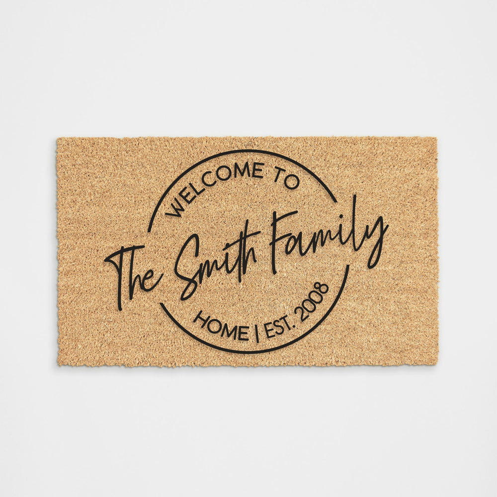 Personalized Family Home Doormat