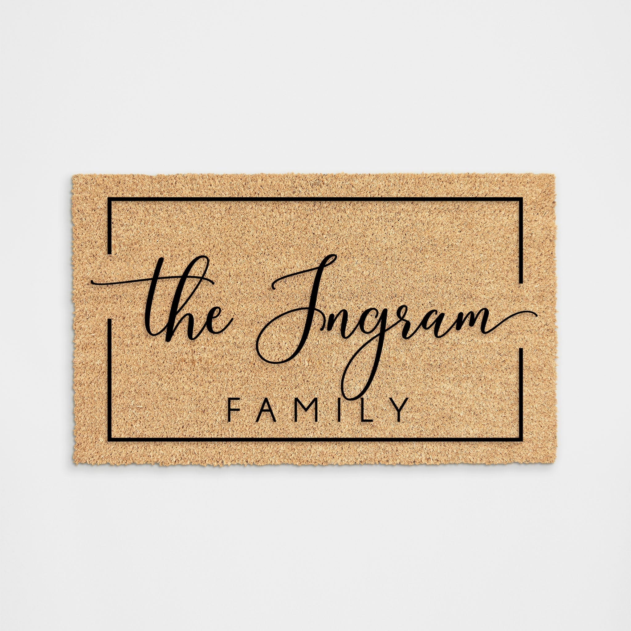Personalized Family Name Doormat Doormat DeCoir Doormat DeCoir
