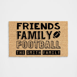 Personalized Football Doormat