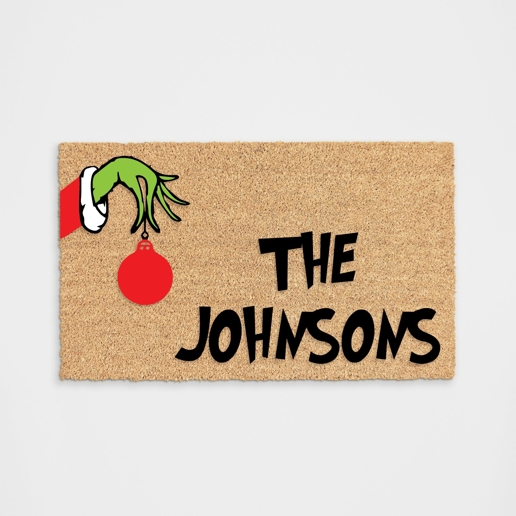 Personalized Grinch Doormat DeCoir Doormat DeCoir