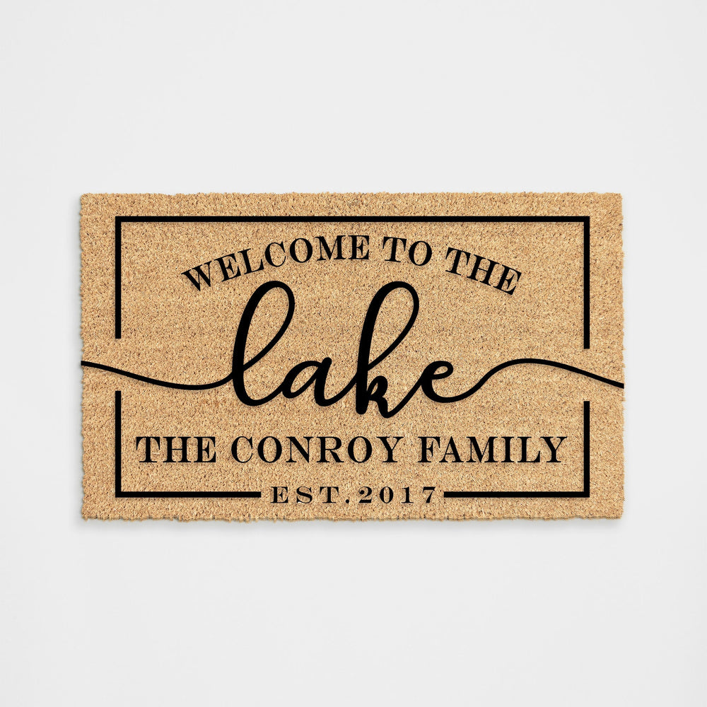 
            
                Load image into Gallery viewer, Personalized Lake House Doormat
            
        