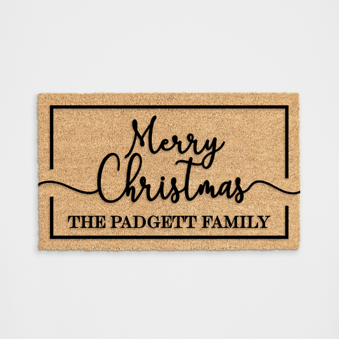 
            
                Load image into Gallery viewer, Personalized Merry Christmas Doormat
            
        