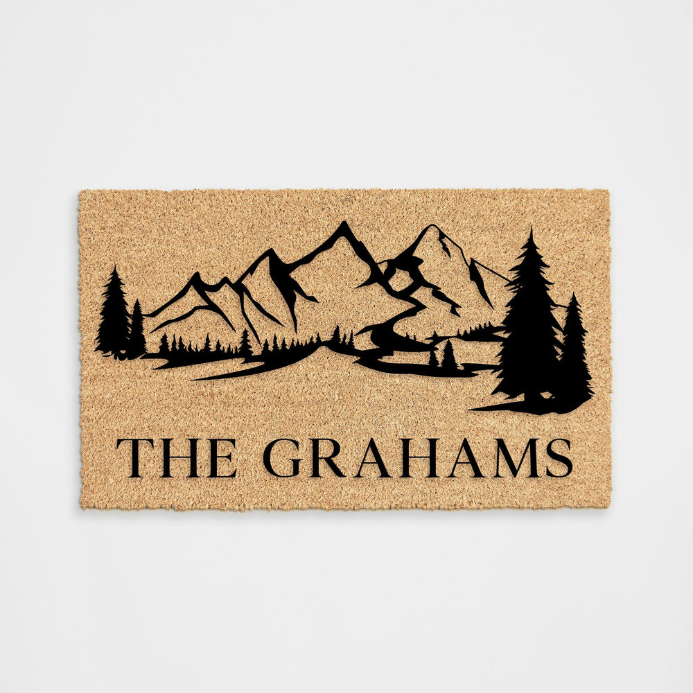 Personalized Mountains Doormat