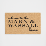 Personalized Multiple Last Name Family Doormat
