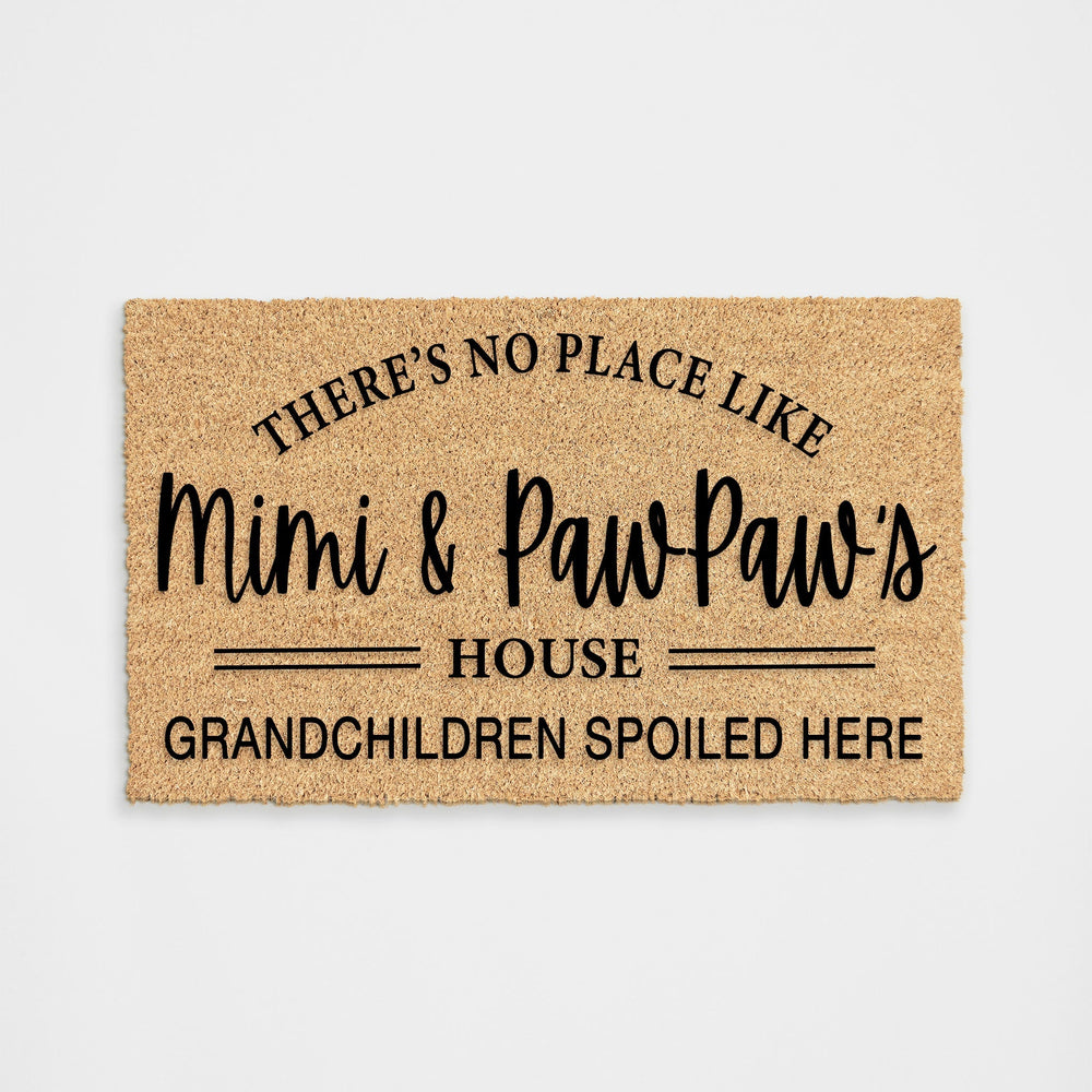 
            
                Load image into Gallery viewer, Personalized No Place Like Grandparents Doormat
            
        