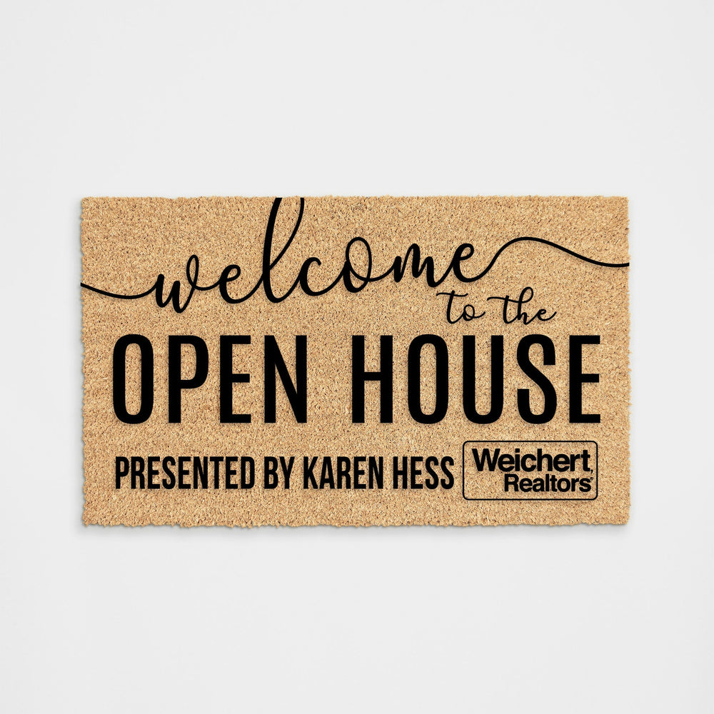 Personalized Open House Doormat