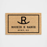 Personalized Ranch Brand Doormat
