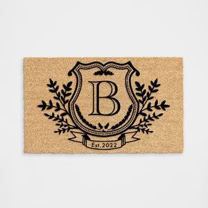 
            
                Load image into Gallery viewer, Personalized Regal Frame Monogram Doormat
            
        