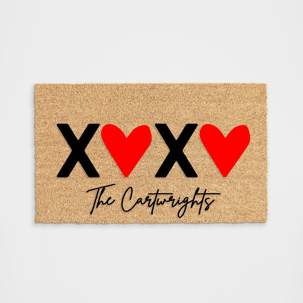 Personalized XOXO Doormat