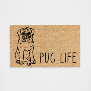 Pug Life Doormat