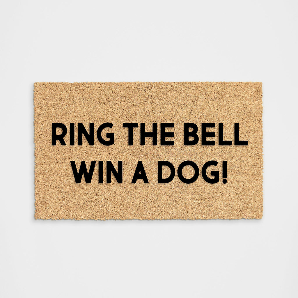 Ring Bell WIN hot DOG Coir Doormat