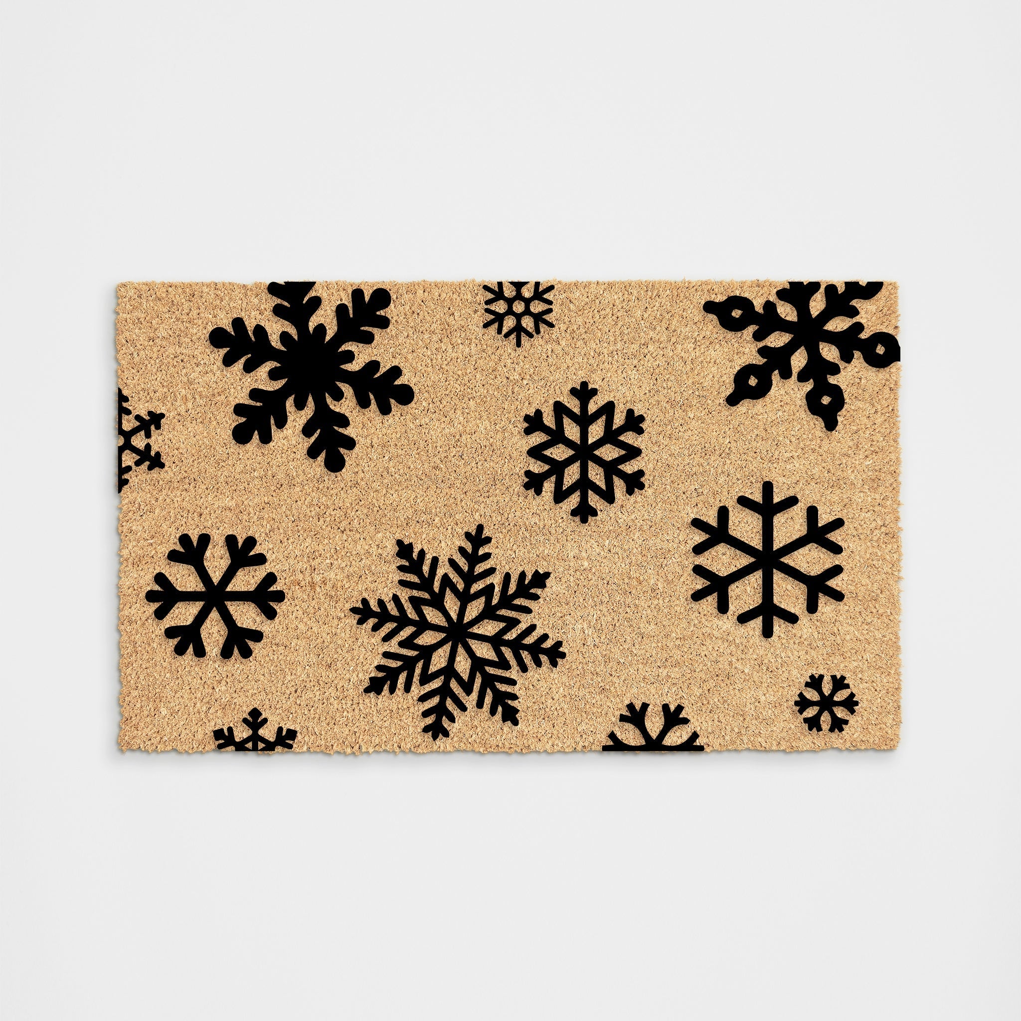 Ninamar Door Mat Winter Snowflakes Natural Coir - 29.5 x 17.5 inch –  FootMatters Webstore